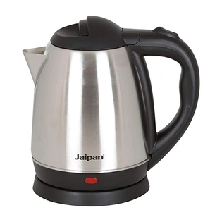 Jaipan Kettle, Stainless Steel Electric, 1.8 Ltr 1500W, Silver & Black