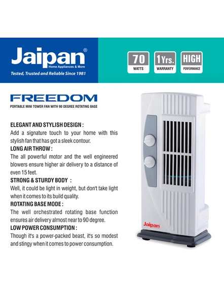 Jaipan Freedom Mini Tower Fan-3