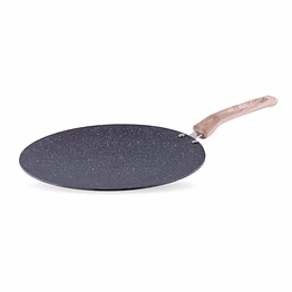 jaipan granito non stick chapati tawa 260mm with 4mm thick body | aluminium roti tawa for chapati, roti, dosa & paratha | granite coating | pfoa free | even heat distribution | grey