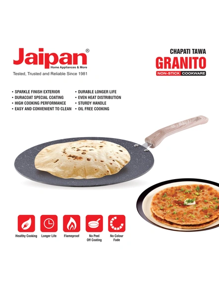 Jaipan Granito Chapati Tawa 4mm 260mm-3