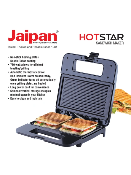 Jaipan Hotstar 750W Sandwich Maker-3
