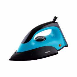 jaipan aqua 1000 watt dry iron | non-stick sole plate | pilot indicator | energy saving | 24 months warranty | blue colour