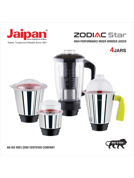 Jaipan (Zodiac) Mixer 850 watts with 4 jar-3