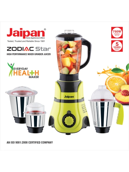 Jaipan (Zodiac) Mixer 850 watts with 4 jar-5