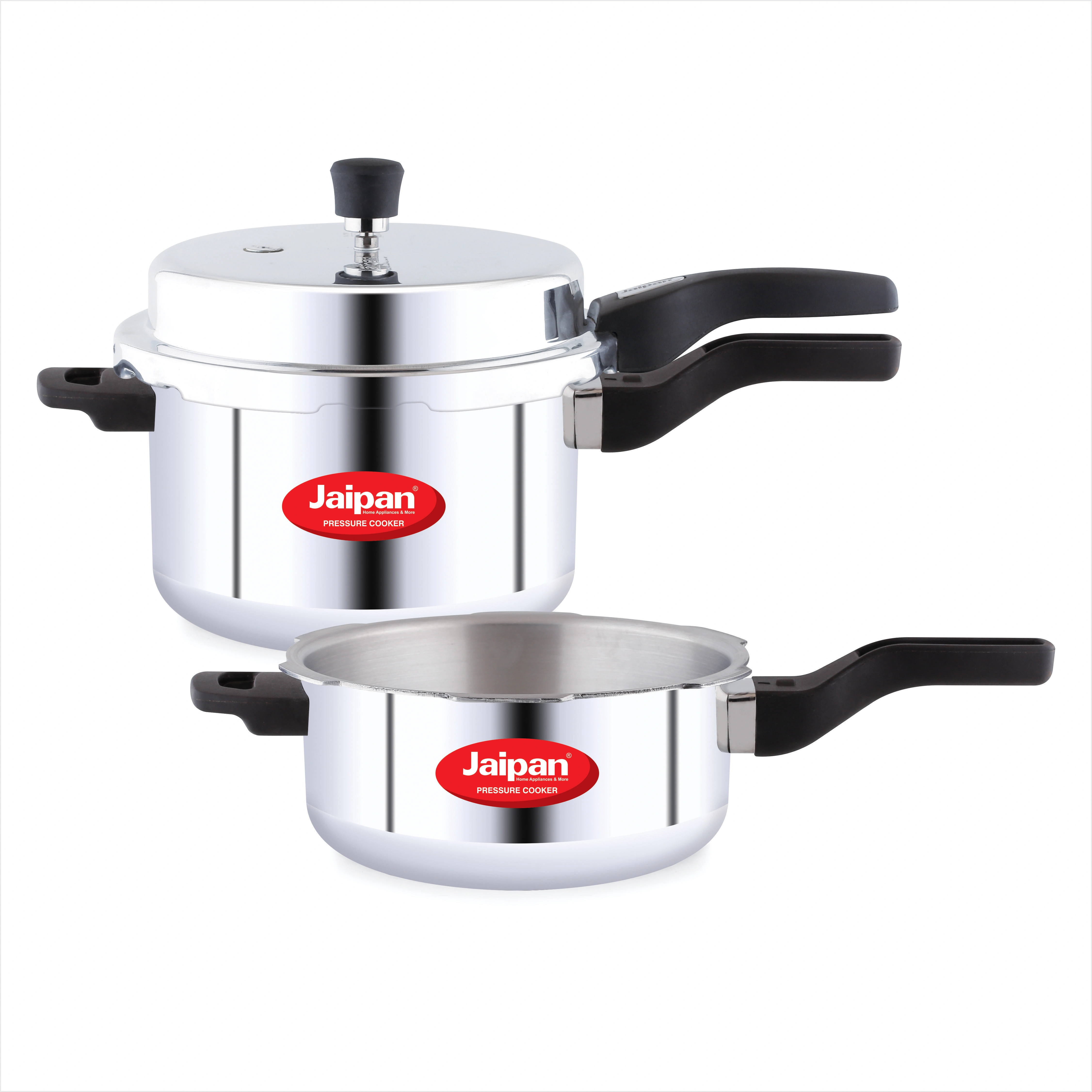 Jaipan Star + Combi Pack 5.5 Ltr Pressure Cooker + 3.5 Ltr Pressure Pan with Common Lid-JPCPC2212