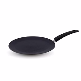 jaipan premium chapati tawa 280mm | non-stick aluminium tawa | pfoa free coating | induction & gas compatible | even heat distribution | durable handle | easy clean | 12 months warranty | black