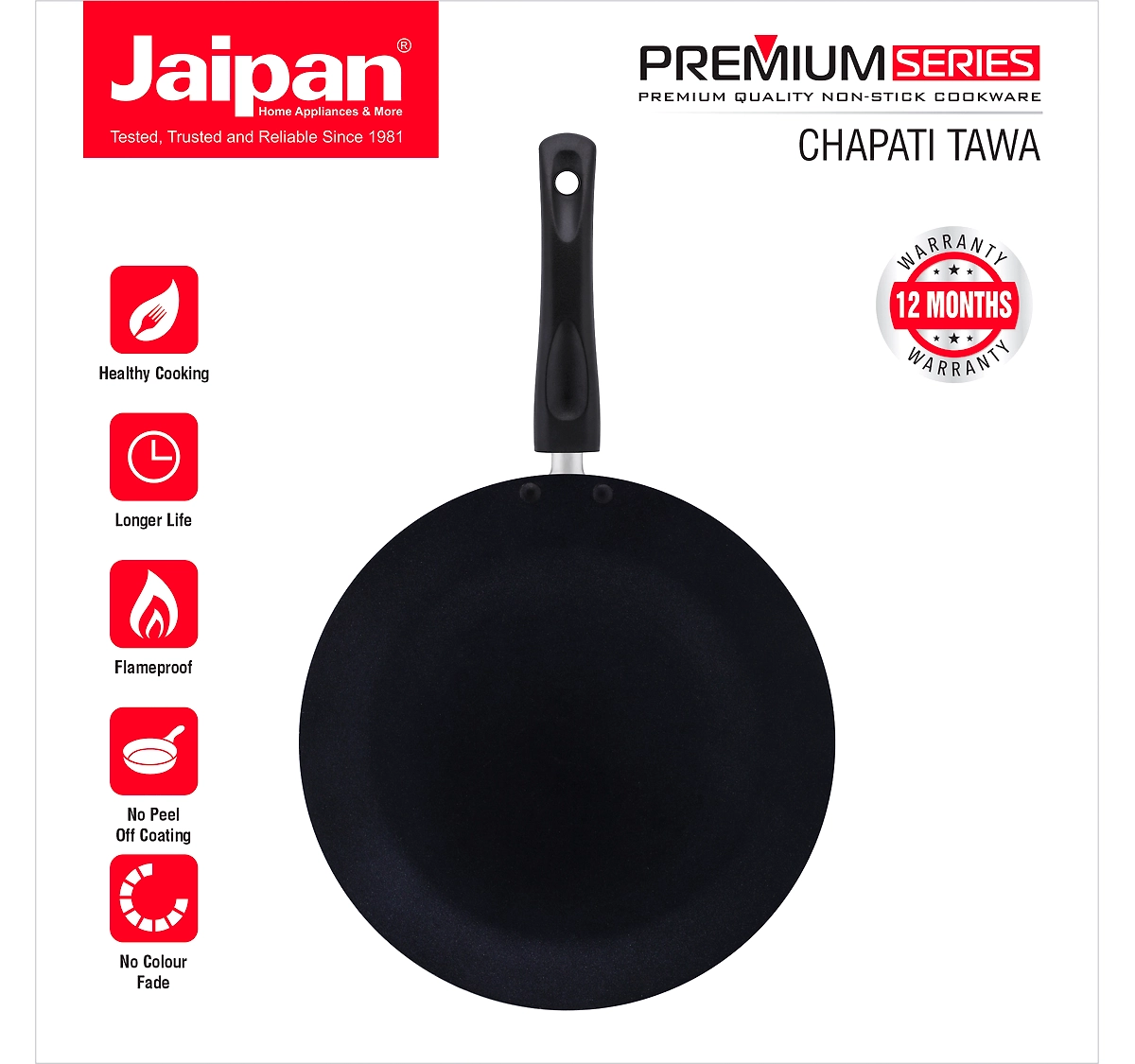 Jaipan Premium Chapati Tawa 280MM Induction Based Bottom - | Jaipan