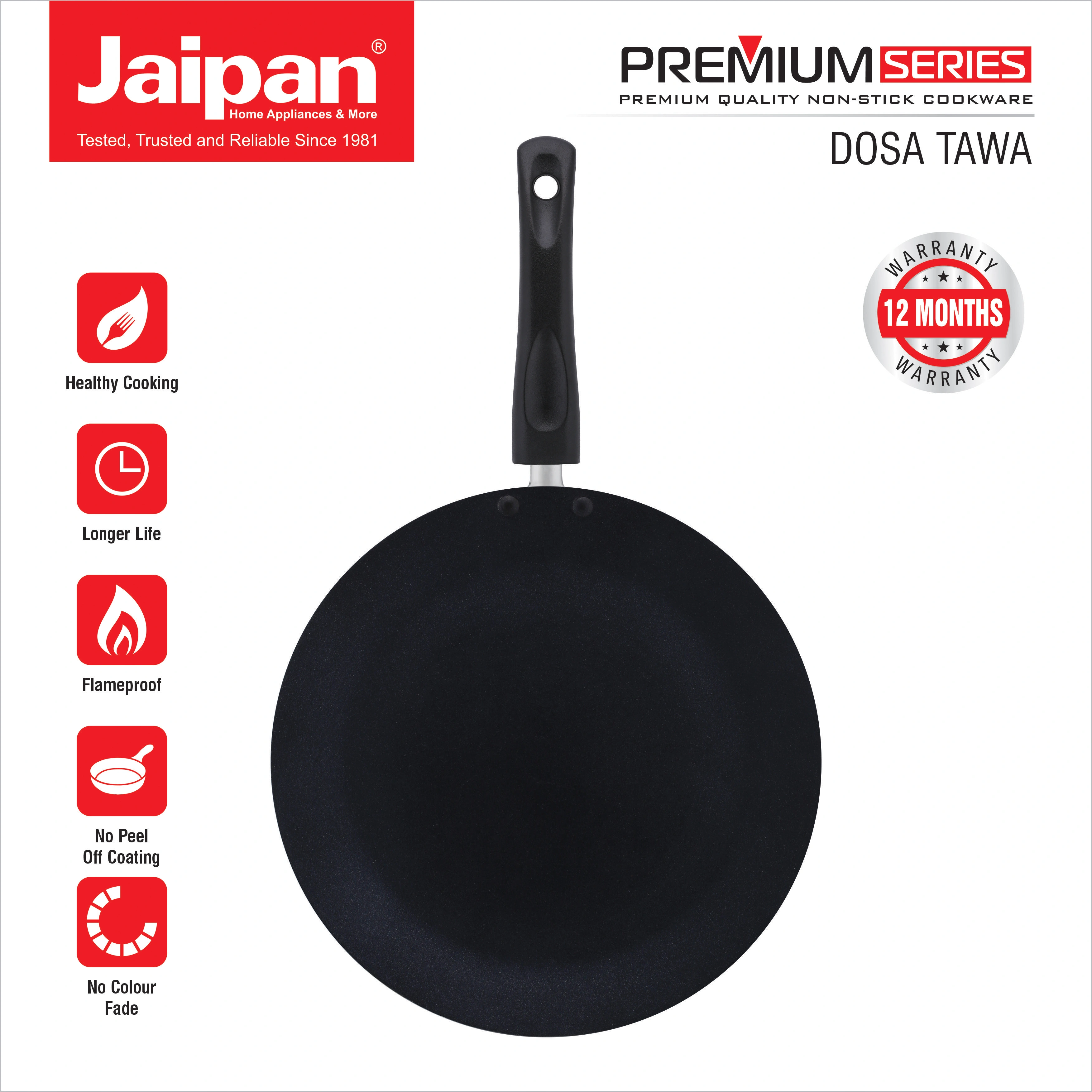 Jaipan Premium Dosa Tawa Induction Based 305 mm-JPPDT305