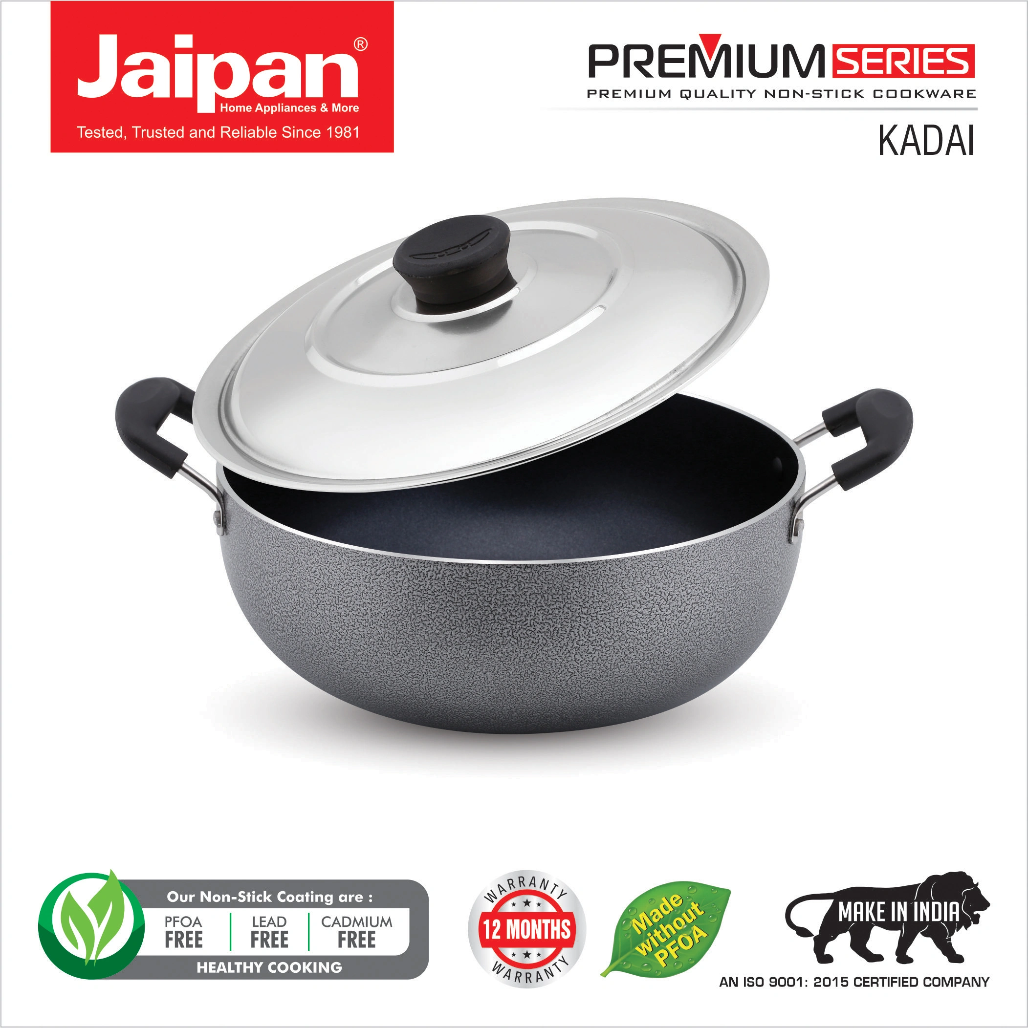 JAIPAN PREMIUM DEEP KADAI 2 Ltr Induction Based-JPPK2020