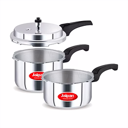 jaipan star combi pressure cooker pack 2 ltr + 3 ltr with common lid