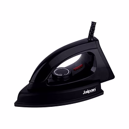 jaipan classic heavy weight iron | 1.65 kg |1000 watt | non-stick soleplate | 360° swivel cord | aerodynamic design | 12 months warranty | black colour