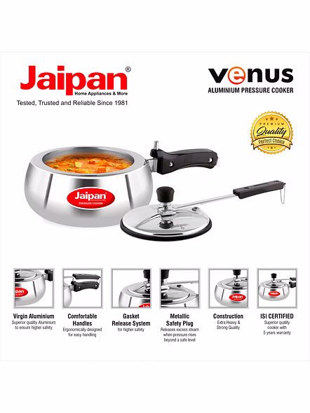 Jaipan Venus 1.5 Aluminum Pressure Cooker inner lid