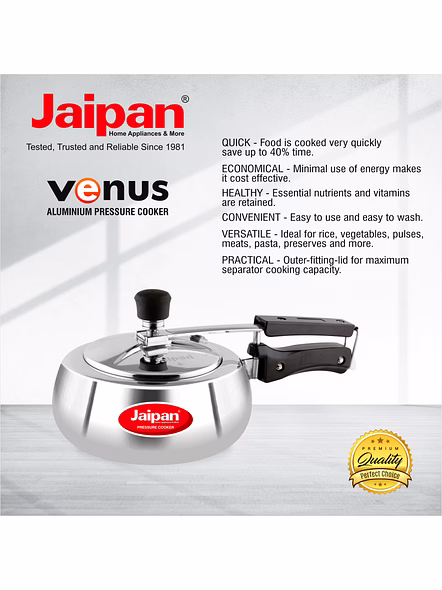 Jaipan Venus 1.5 Aluminum Pressure Cooker inner lid