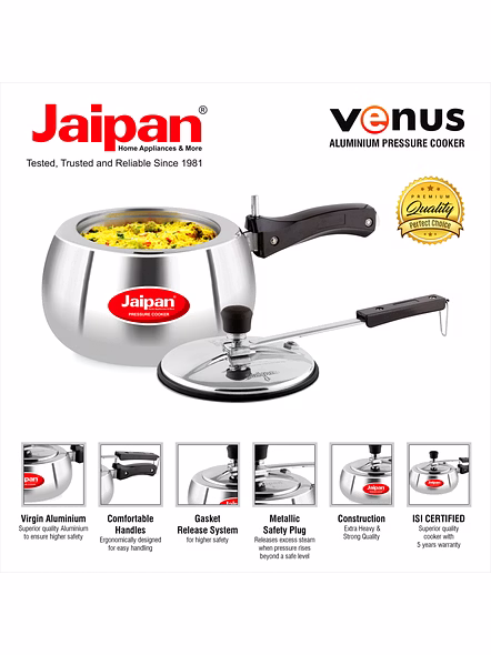 Jaipan Venus 3 Aluminum Pressure Cooker inner lid