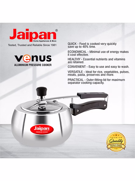 Jaipan Venus 3 Aluminum Pressure Cooker inner lid-4