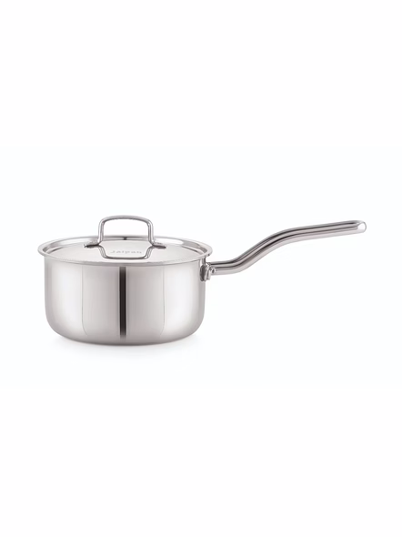 JAIPAN Triply  SAUCE   PAN  WITH   SS LID 18cm2.2Ltr-JPTSP1822