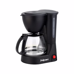 jaipan coffee machine for home & office | 600w | 6 cups at a time | anti-drip system | borosilicate glass carafe | compact design | 1-year warranty