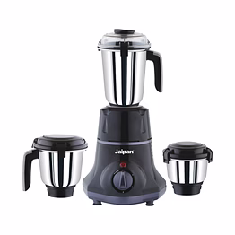 jaipan sigma 850 watts mixer grinder | 3 stainless steel jars | abs body | heavy duty motor | 5 years manufacturer's warranty | grey colour