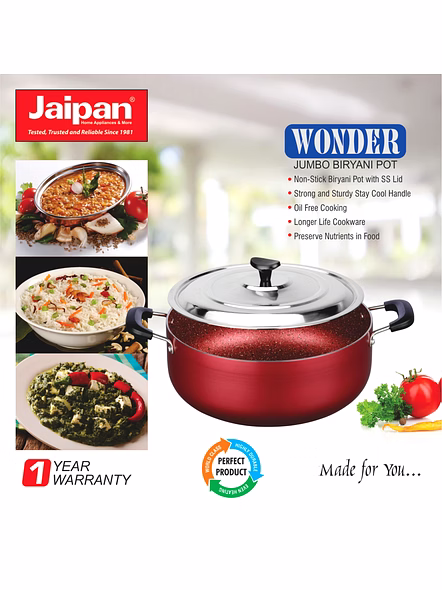Jaipan Wonder 4.5 ltr Jumbo Biryani Pot-4