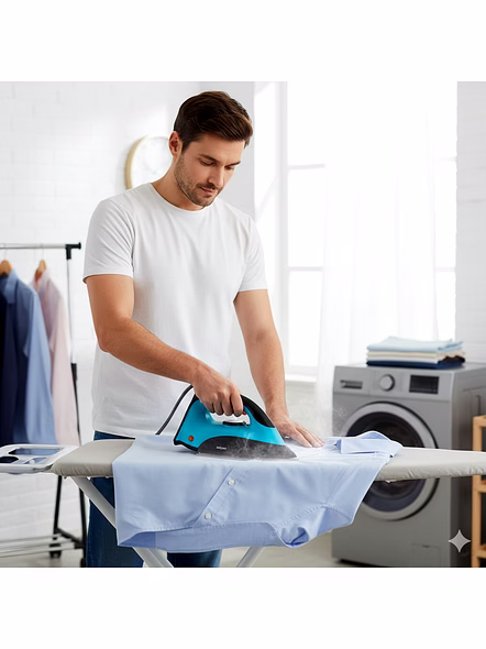 Jaipan Aqua 1000 Watt Dry Iron | Non-Stick Sole Plate | Pilot Indicator | Energy Saving | 24 Months Warranty | Blue Colour-6