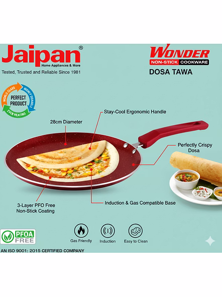 Jaipan Wonder Dosa Tawa 2.8mm280 mm (IB)