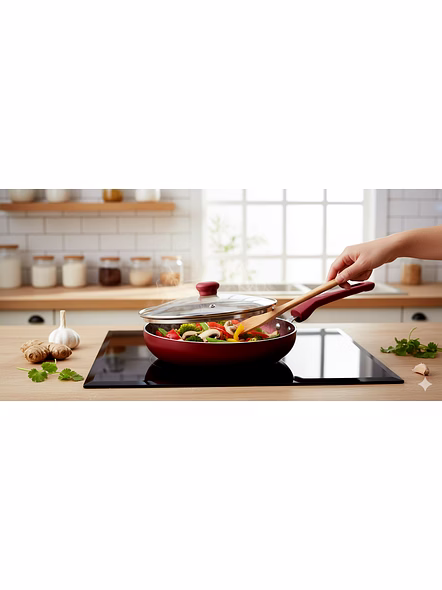 Jaipan Wonder Fry Pan With Glass Lid 2.8mm 280mm (IB)-2