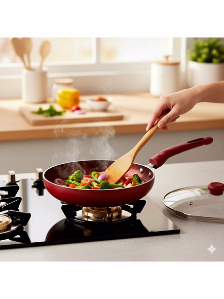 Jaipan Wonder Fry Pan With Glass Lid 2.8mm 280mm (IB)-1