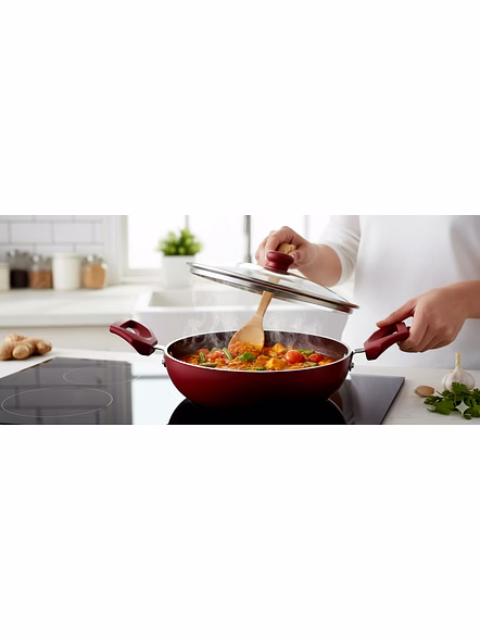 Jaipan Wonder Fry Pan With Glass Lid 2.8mm 280mm (IB)-JPFP28280