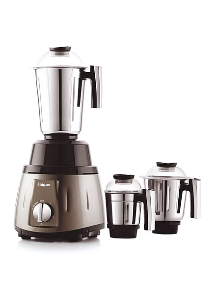 Jaipan Big Bull 1100 Watt Mixer Grinder | 3 Stainless Steel Jars | ABS Body | Heavy Duty Motor | 3 Years Manufacturer's Warranty | Black &amp; Bronze Metallic Colour-JPBB2022
