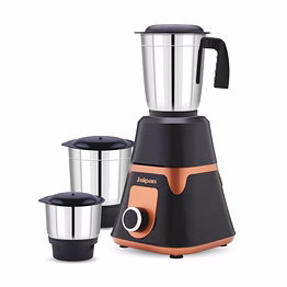 jaipan blue star mixer grinder 550 watt | 3 jars | high performance motor | stainless steel jars | abs shock proof body | heavy duty motor | 2 years warranty | dark grey & copper colour