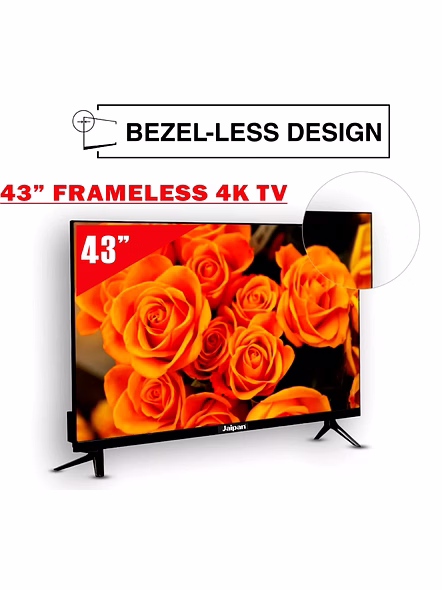 Jaipan 43 Inch Full HD Smart LED TV | A+ Grade Panel | Android Smart OS | Built-in Wi-Fi | Screen Mirroring | 2 Years Warranty