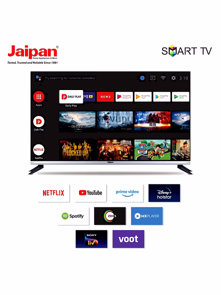 Jaipan 43 Inch Full HD Smart LED TV | A+ Grade Panel | Android Smart OS | Built-in Wi-Fi | Screen Mirroring | 2 Years Warranty-3