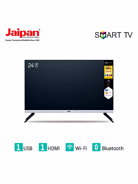 Jaipan 61 cm (24 inches) JP2400WT Smart 4K LED TV Frameless (Black)-2