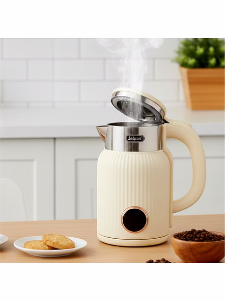 Jaipan Cool Touch Electric Kettle | 1500 Watts | 1.8 Litre Capacity | Cool Touch Body | Auto Shut-Off | 1 Year Warranty | Cream Colour-2