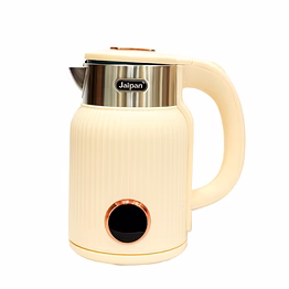 jaipan cool touch electric kettle | 1500 watts | 1.8 litre capacity | cool touch body | auto shut-off | 1 year warranty | cream colour