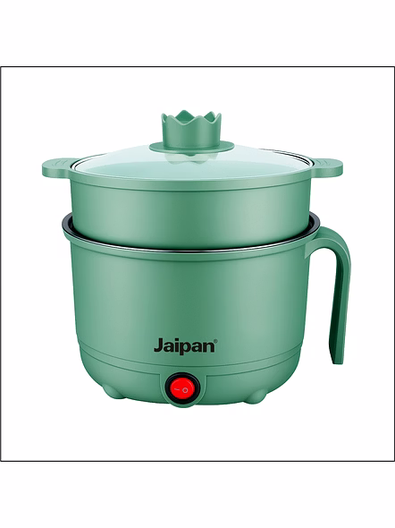 Jaipan PC Multi Kettle with Steamer & Egg Attachment | 600 Watts | 1.5 Litre Capacity | Single Switch Operation | 1 Year Warranty | Mint Green Colour