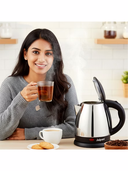 Jaipan Electric Kettle | 1.8 Litre Capacity | Stainless Steel Body | 1500 Watts | Silver &amp; Black Colour | 1 year warranty-11
