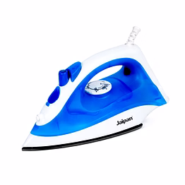 jaipan ultra 1200 watt steam iron | powerful steam | non-stick sole plate | vertical ironing | 12 months manufacturer warranty | blue & white colour