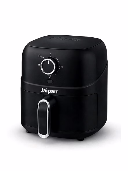 Jaipan Manual Air Fryer, 360° High Speed Air Circulation Technology 1800 W with Non-Stick 3.2 L Basket (Black)-JAF1800