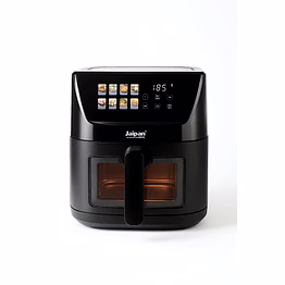 jaipan 5.5 l digital air fryer with touch control | oil-free cooking | digital display | large capacity | adjustable temperature & timer | black