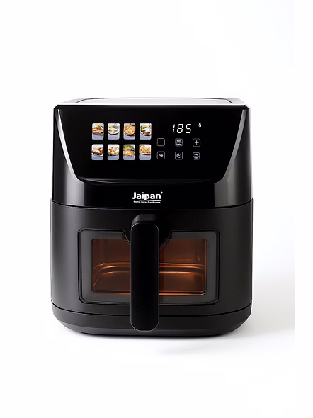 Jaipan 5.5 L Digital Air Fryer with Touch Control | Oil-Free Cooking | Digital Display | Large Capacity | Adjustable Temperature &amp; Timer | Black-12345