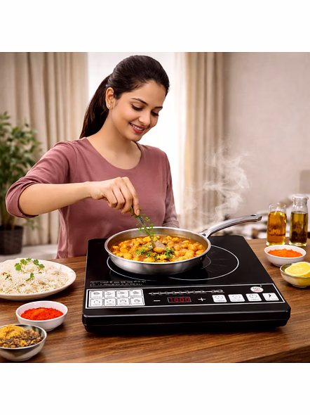 Jaipan Induction Cooktop JIC-1110 | 2000W | Black Crystal Glass | 12 Months Warranty-1