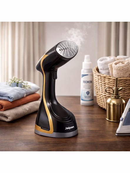 Jaipan Garment Steamer, Wrinkle Remover, Iron, Fast Heat, 180 ML Water Tank, 1600W, Detachable Fabric Brush (Black &amp; Grey)-2