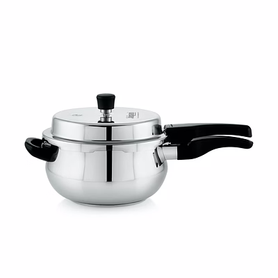 jaipan stainless steel belly pressure cooker 5 litres