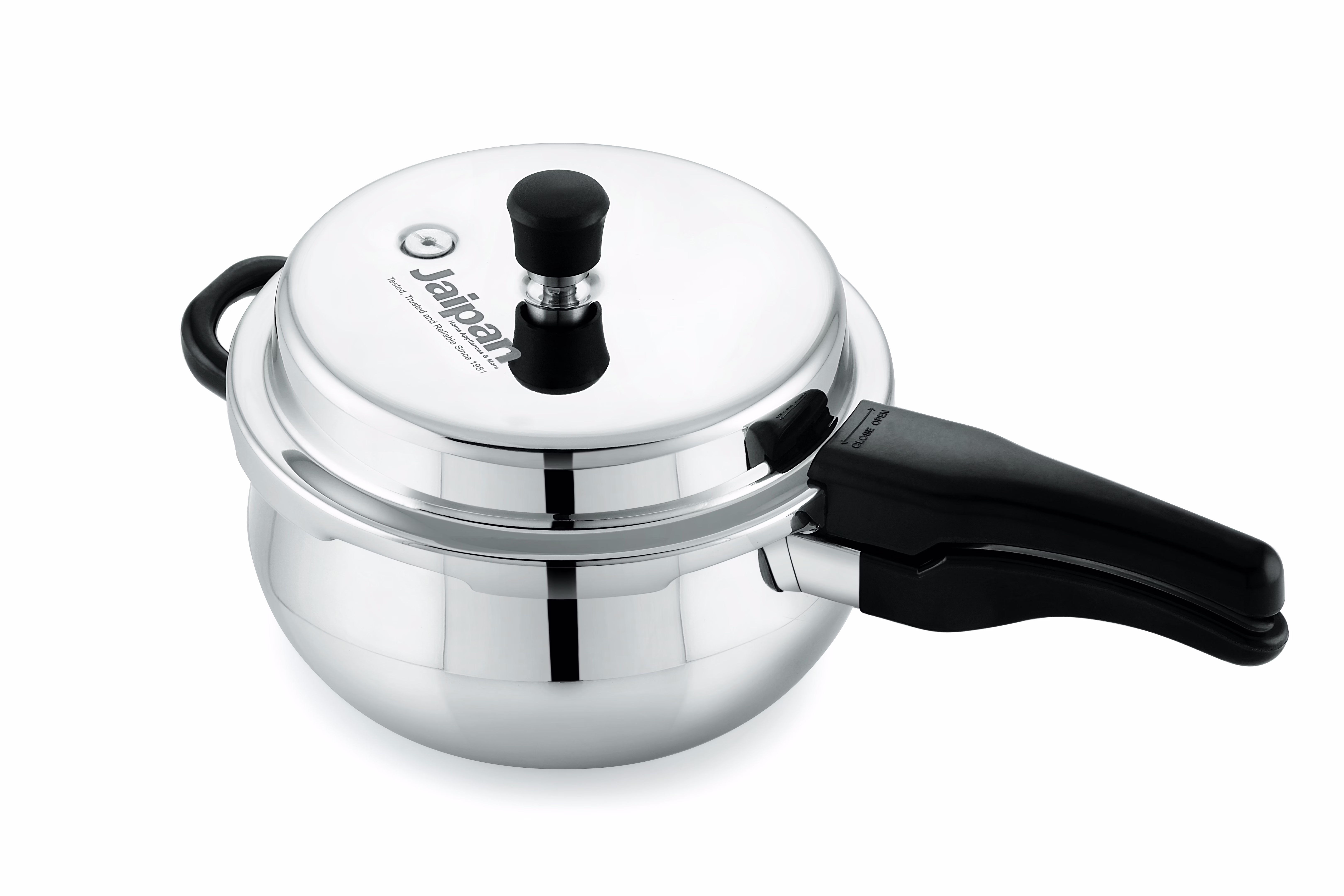 Jaipan Stainless Steel Belly Pressure Cooker 5 litres image 2
