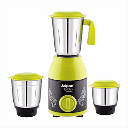 jaipan kitchen galaxy-3 mixer grinder 550w | 3 stainless steel jars | powerful motor with overload protection | 3 speed control with incher | multipurpose grinding & blending | 1 year warranty | green & black