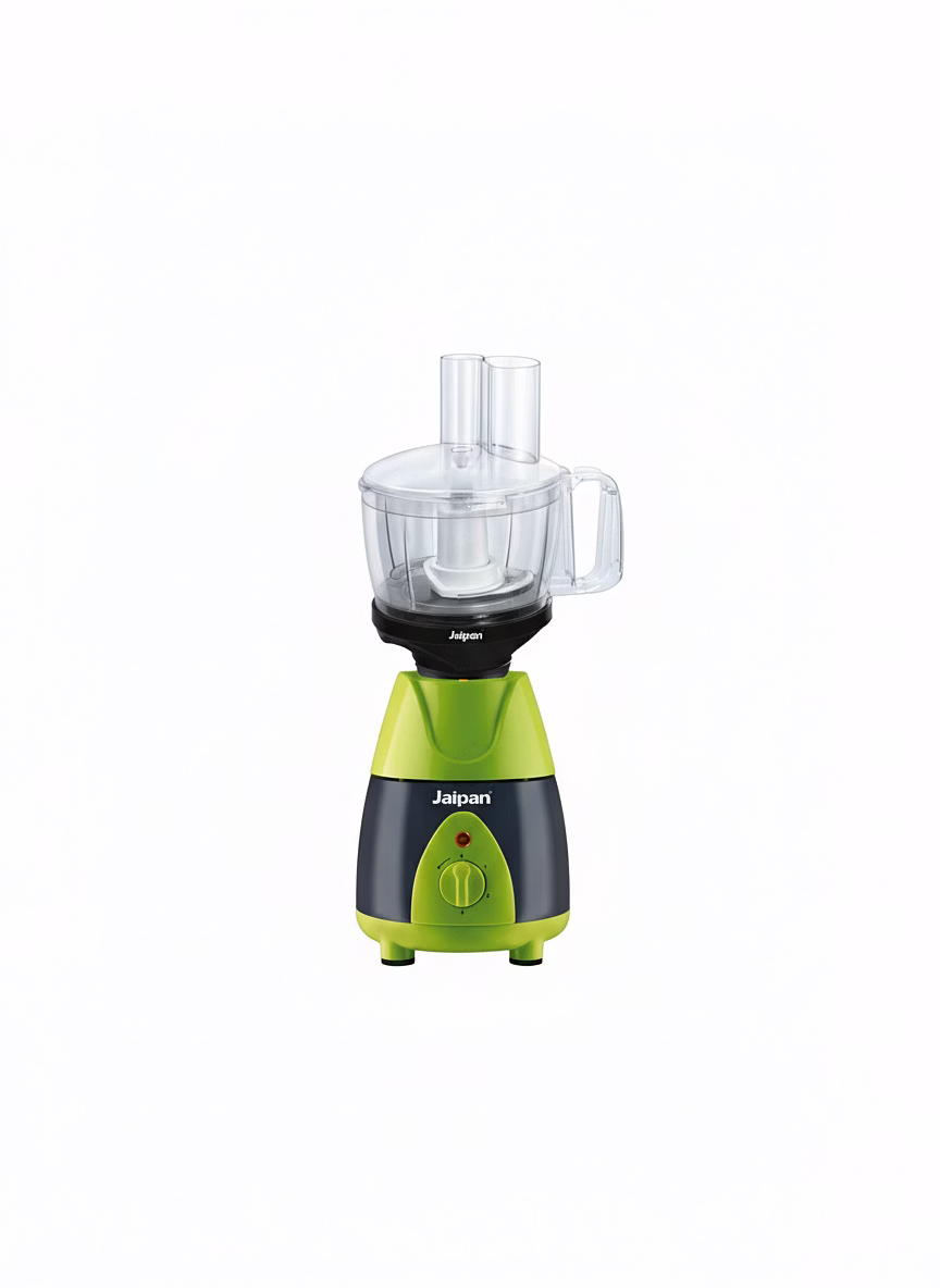 jaipan 2 in 1 mixer grinder attachment with atta kneader & chopper | fast dough making, vegetable chopping & food prep | fits 750w+ mixers (black)