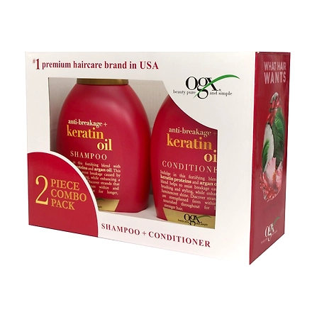 OGX Keratin Oil Shampoo + Conditioner-MS248