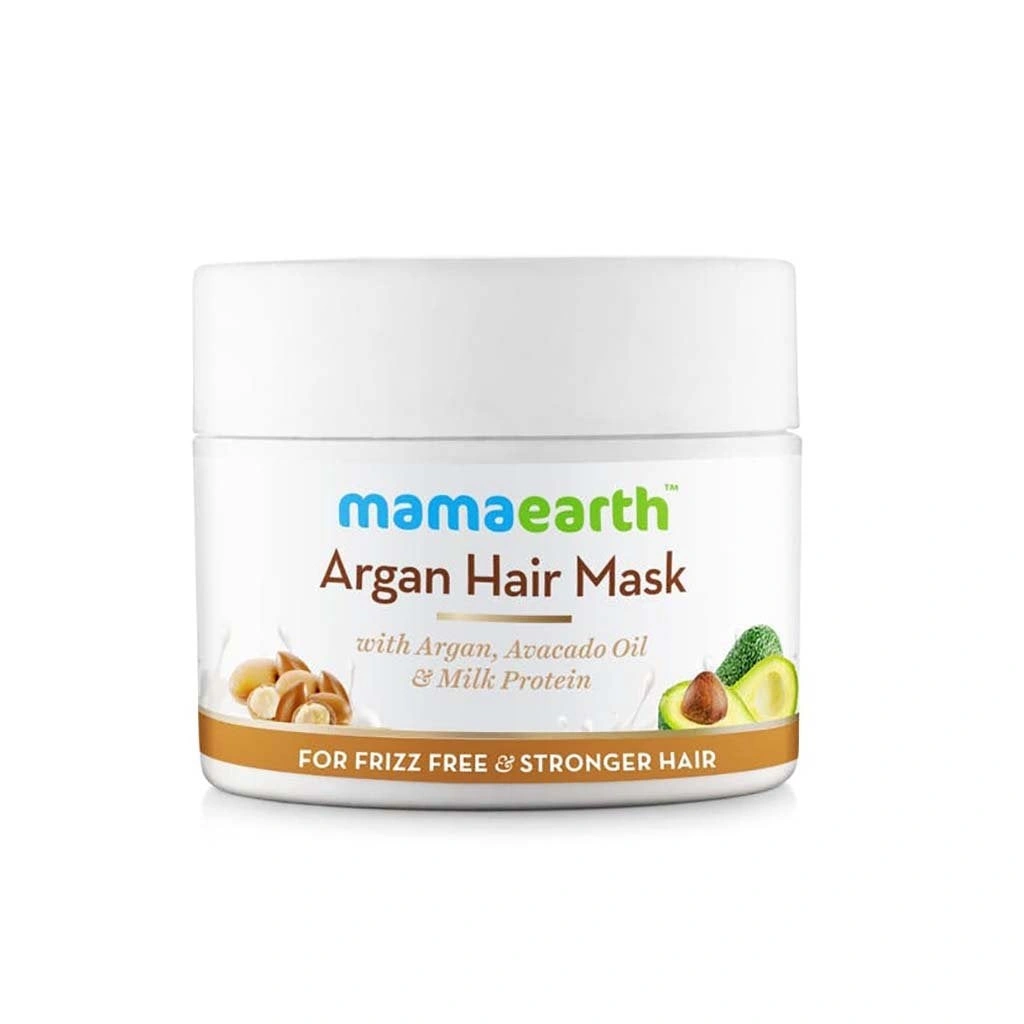 MamaEarth Argan Hair Mask with Argan Avocado Oil and Milk Protein for Frizz free &amp; Stronger Hair-MS259