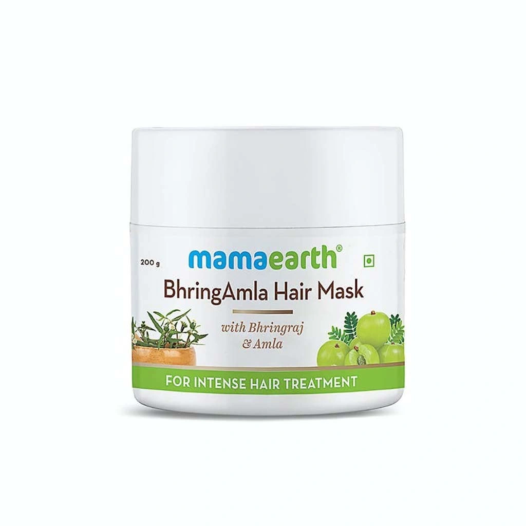 MamaEarth BhringAmla Hair Mask with Bhringraj &amp; Amla for Intense Hair Treatment-MS262